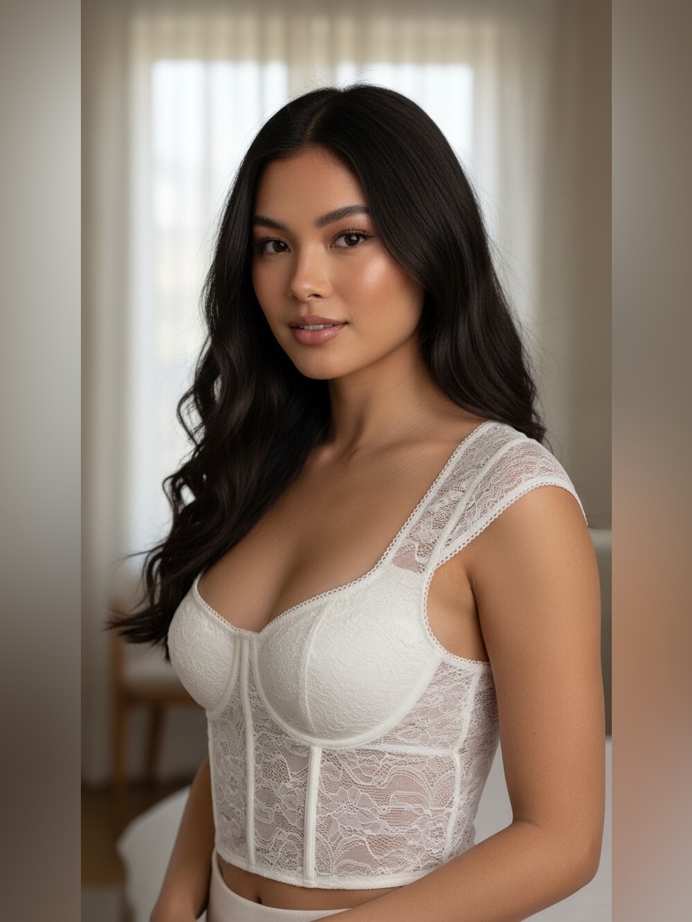 Anthropologie LyreBird Lace Corset Pullover Top